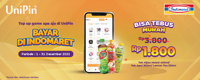 Top Up Game Favorit Kalian di UniPin dan Nikmati Kesegaran 1 Botol Minuman dari Indomaret